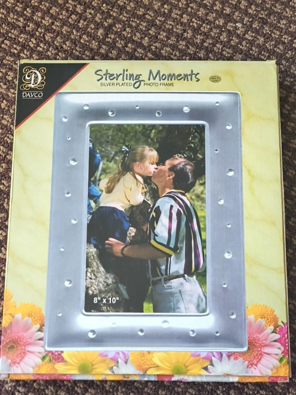 Davco Silver Jeweled 8x10 Picture Frame NWT